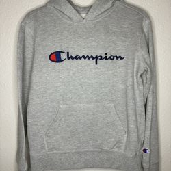 Champion Gray Hoodie – Authentic Athletic Wear (Size M)