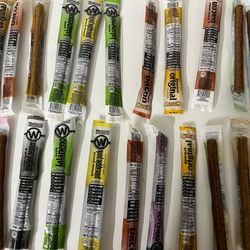 NOT EXPIRED NOT FREE Pork Stick with Different Flavors .Each 0.50$ All 30 Sticks for 10$