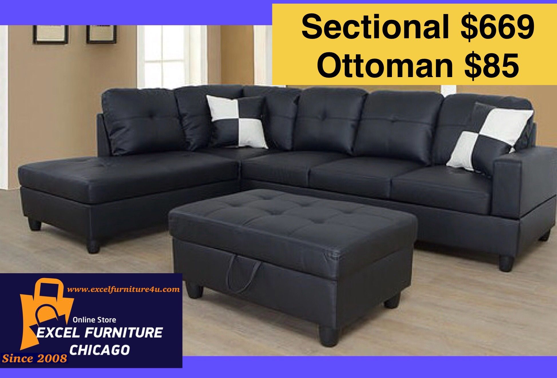 💫FREE DELIVERY💫Brand New Sectional Sofa Couch