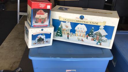 Lighted Christmas town