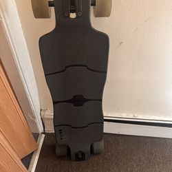 Electric Skateboard, Grey And Black