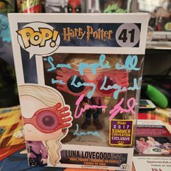 Signed Funko Luna Lovegood