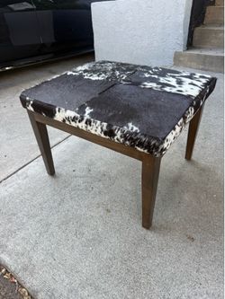 Cowhide Ottoman