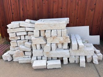 Lot of Natural Limestone Landscape Stones
