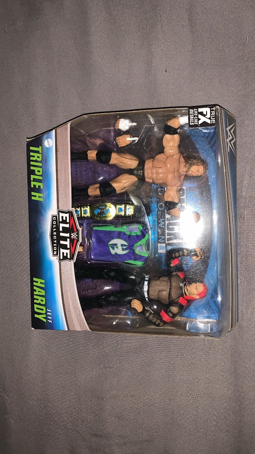 WWE Triple H Jeff Hardy Elite Smackdown Double Pack