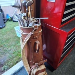 Various Golf Clubs & Bag