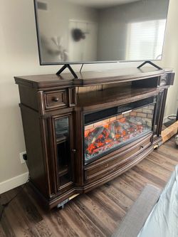 70" Fireplace TV Stand