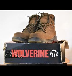 MENS WOLVERINE 1-90 MID COMPOSITE TOE BROWN 13EW W10788