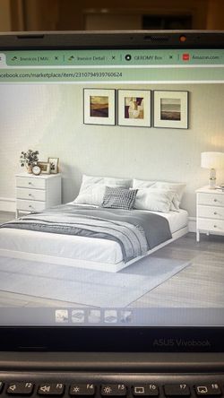 SELLING 2 King Size Low Profile Metal Box Spring with Fabric Cover