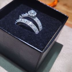 925 silver over mossinate [size 6]