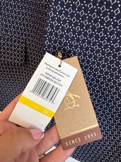 Original penguin Navy  patterned ￼blazer Blazer azul marino, original Penguin/