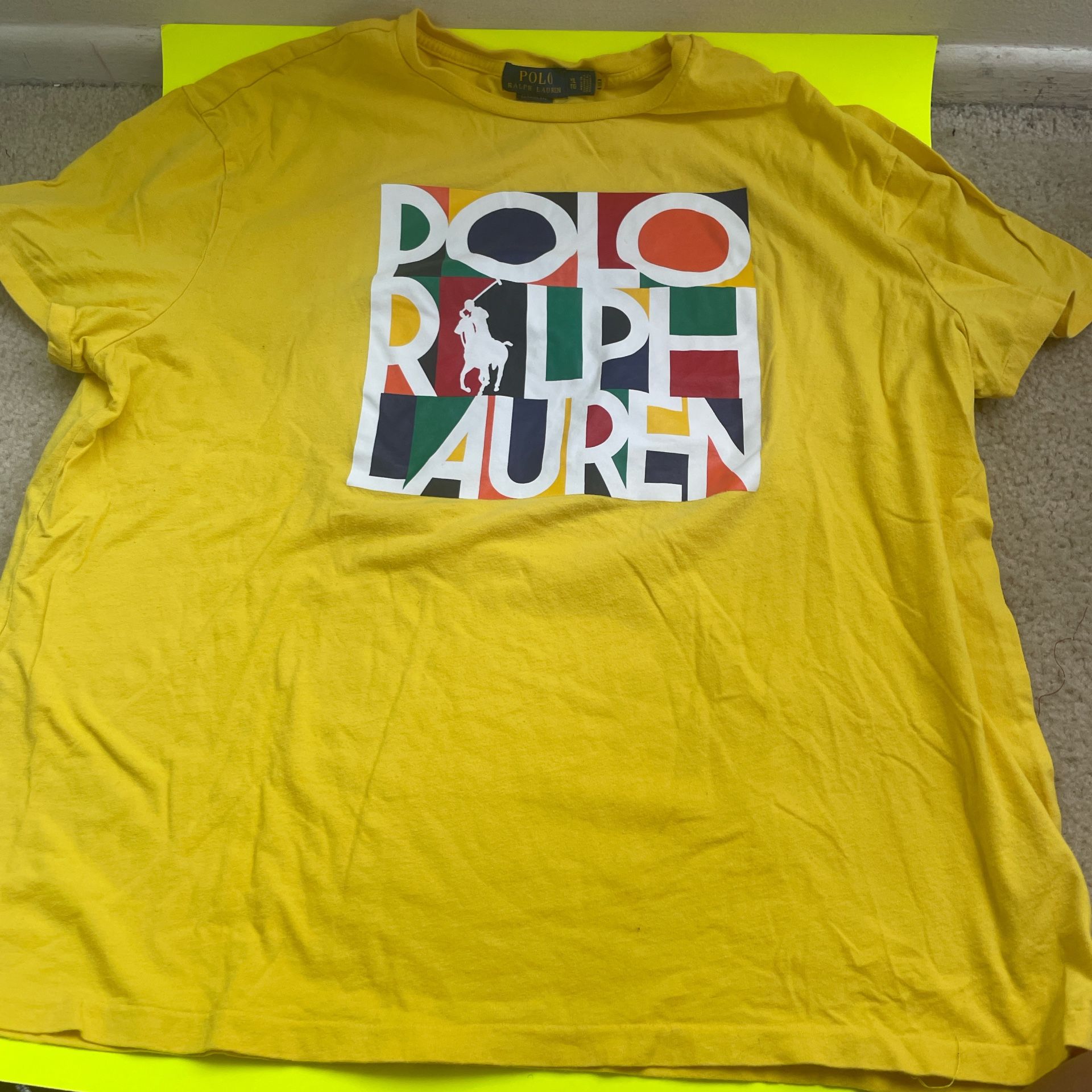 Polo Ralph Lauren Yellow T-shirt XL