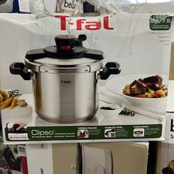 T-fal stainless steel pressure cooker.  