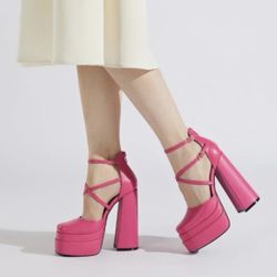 Chunky Platform Heels Size 8.5