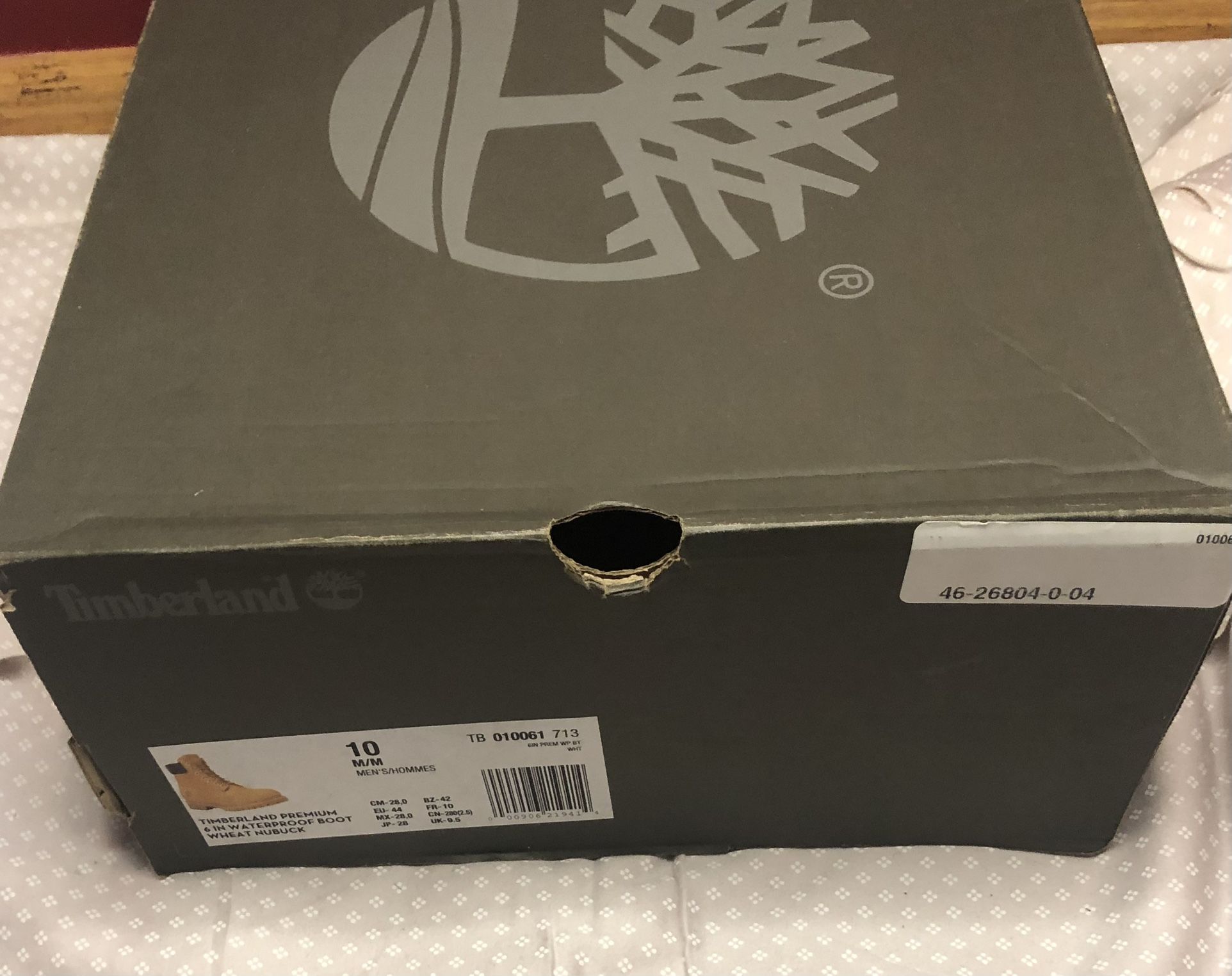 Timberland Wheat Boots – Size 10