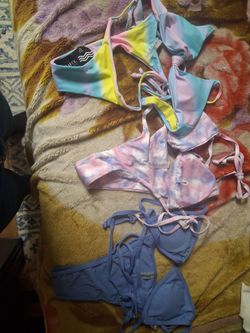 Bikinis  different colors small medium and large