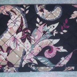 Vera Bradley Botanical Paisley RFID Trifold Wallet Holds Cell Phone. Never Used!