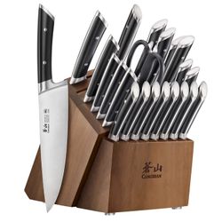 Read Description Cangshan Olympus Series German Steel Forged 23-piece Knife Block Set