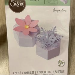 Sizzix 664493 Seasonal Hexagon Box Thinlits Die Set