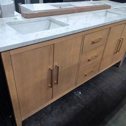 72" Double Sink Bathroom Vanity 