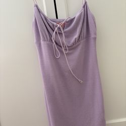 Verge Girl Purple Fitted Mini Dress 