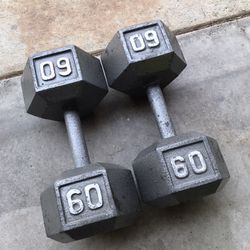 Dumbbell Weights 60lbs 