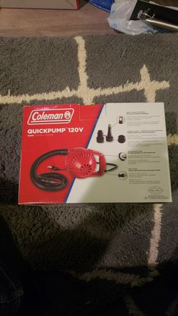 Coleman quickpump 120v air pump for bed