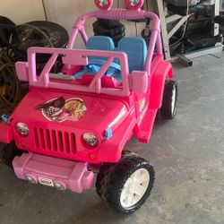 Barbie Jeep Broken Steering Wheel 