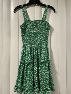 Green Flower Dress