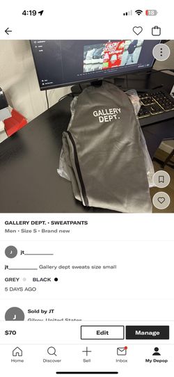 Gallery Dept sweatpants size small