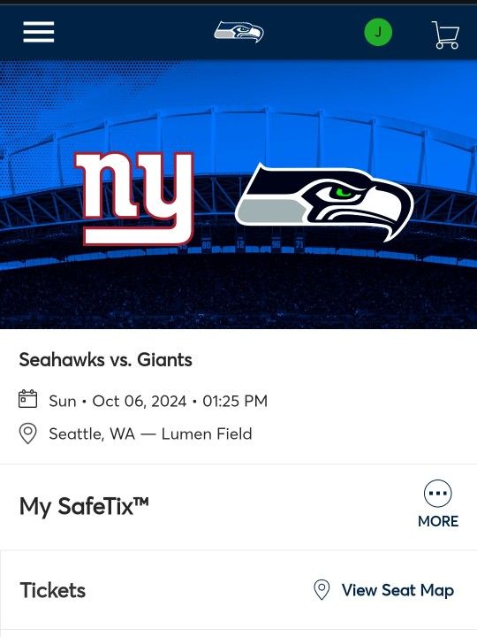 Seattle Seahawks Vs New York Giants 10/6/24