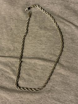 White gold rope chain