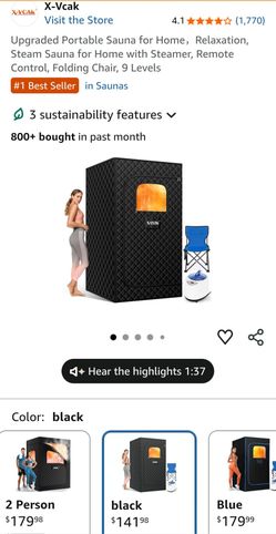 Portable steam sauna