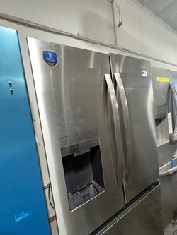 Midea Stainless Steel Side-by-Side Refrigerator