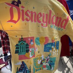 Disney Parks SMALL Spirit Jersey yellow long sleeve brand new NWT