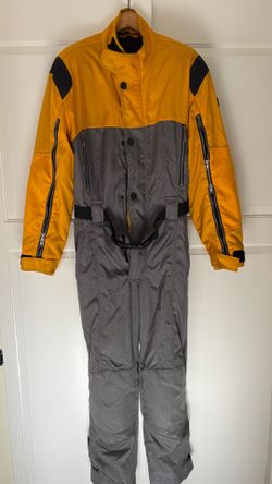 Vintage BMW, motorcycle suit