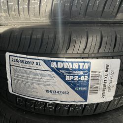 Advanta HPZ-02 94W XL Black Wall Tire 225/45ZR17
