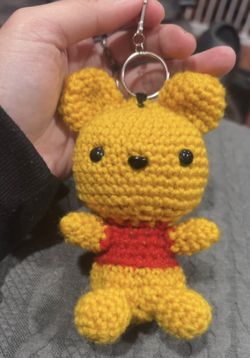 Crochet Winnie The Pooh Keychain
