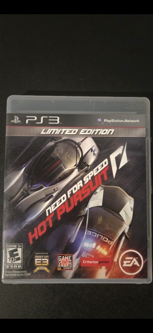 PS3 Video Game- NEED FOR SPEED- HOT Pursuit