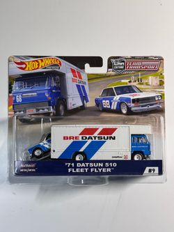 Hot Wheels Team Transport '71 Datsun 510 Fleet Flyer #9