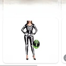 Glow In The Dark Skeleton Costume