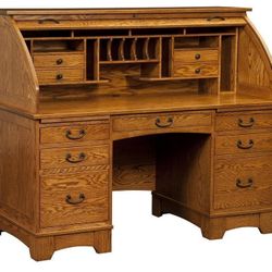 Amish Noble Mission Rolltop Desk