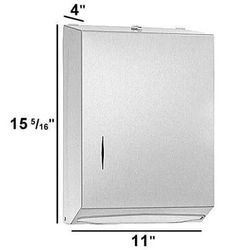 BRADLEY FOLDED TOWEL DISPENSER STAINLESS STEEL