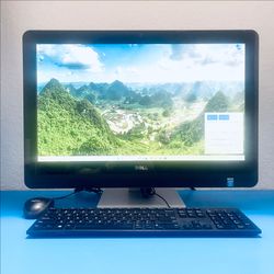Dell OptiPlex AIO 9020 + Windows 11 Pro + 23" FHD Touchscreen + Intel Quad Core 3.1GHz i7 + 8GB RAM + 256GB SSD +  WiFi