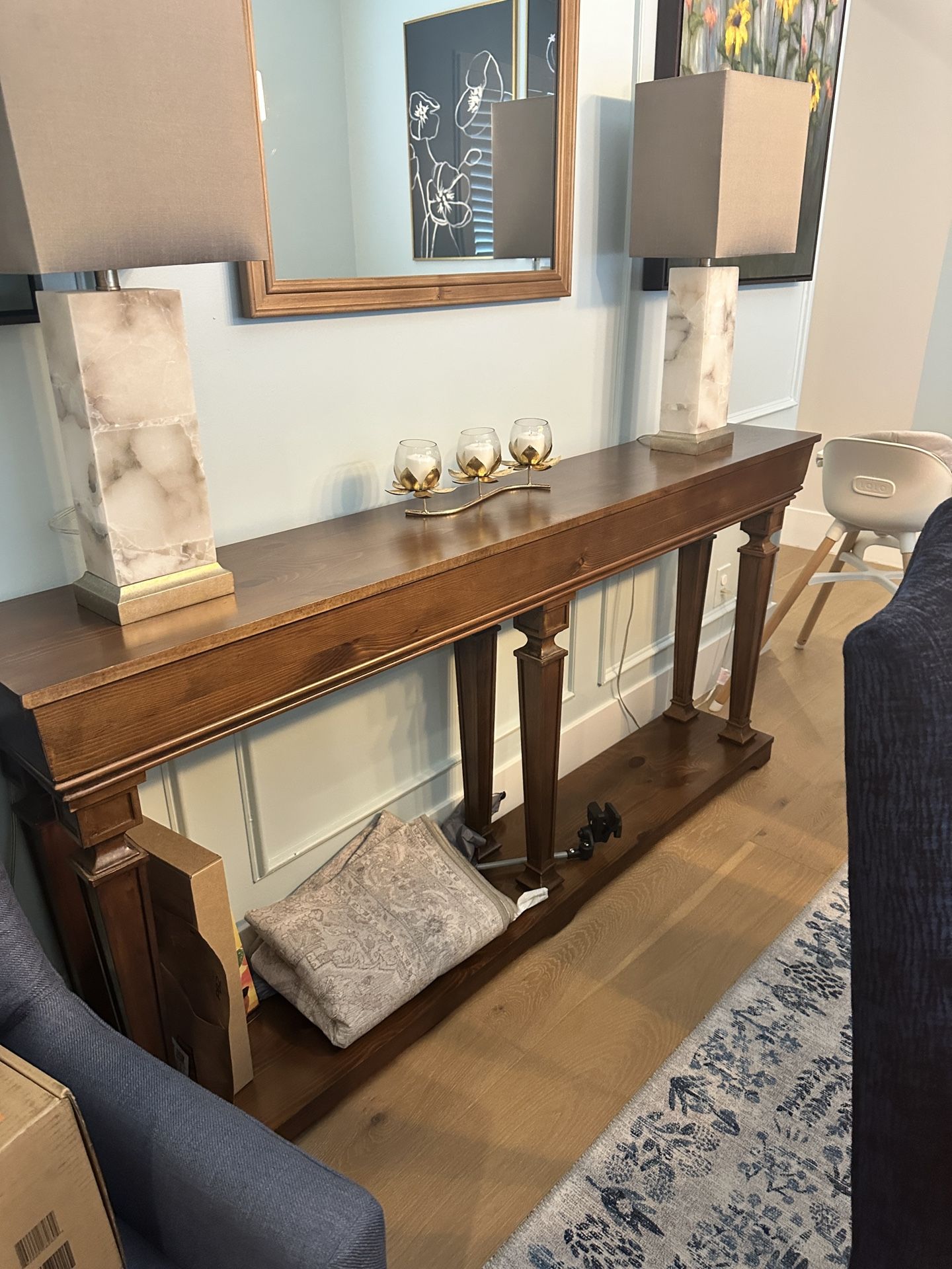Wood Console Table