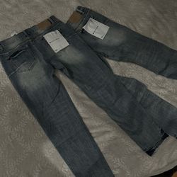 Suede Blue Purple Beans Jeans 