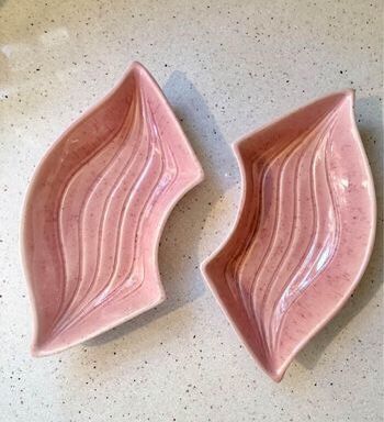 Vintage L34 Lazy Susan Dishes -Pink