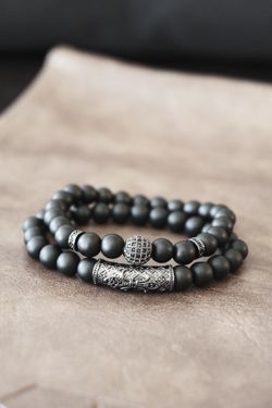 Natural Stone Beaded Bracelet for Men