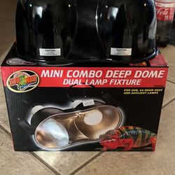  Zoo Med Mini Combo Deep Dome Lamp Fixture by Zoo Med