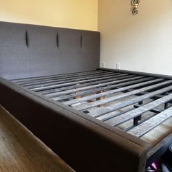 California King Bed frame With Pull Out Drawers